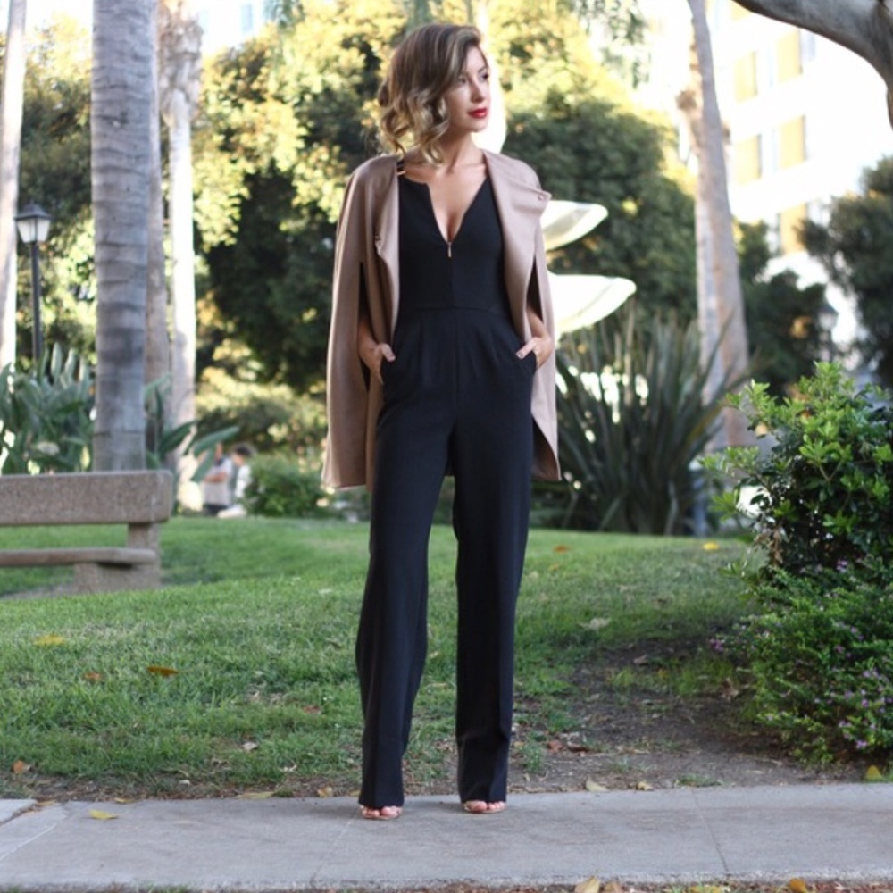 SALE ✂️ TED BAKER | Black Jumpsuit Gold Hardware